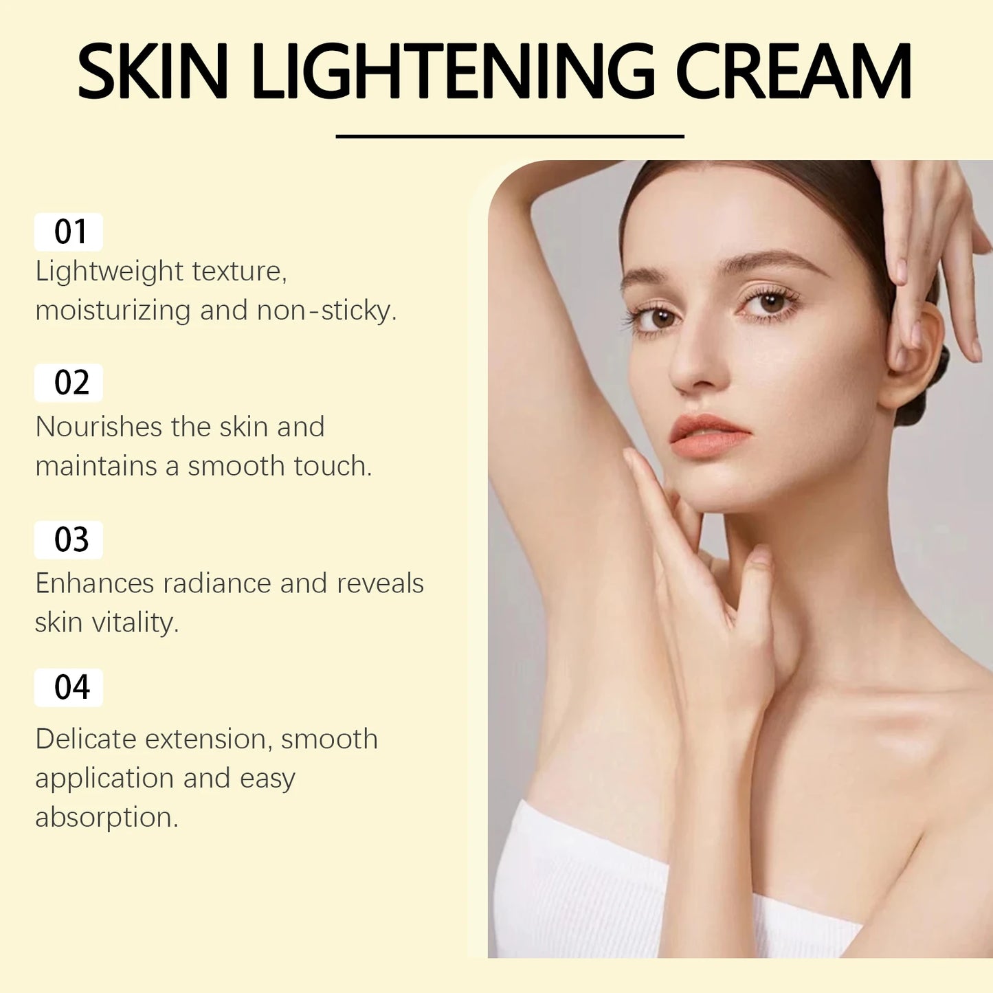 Eelhoe Lemon Brightening Body Lotion: Targeted Whitening & Hydrating Cream