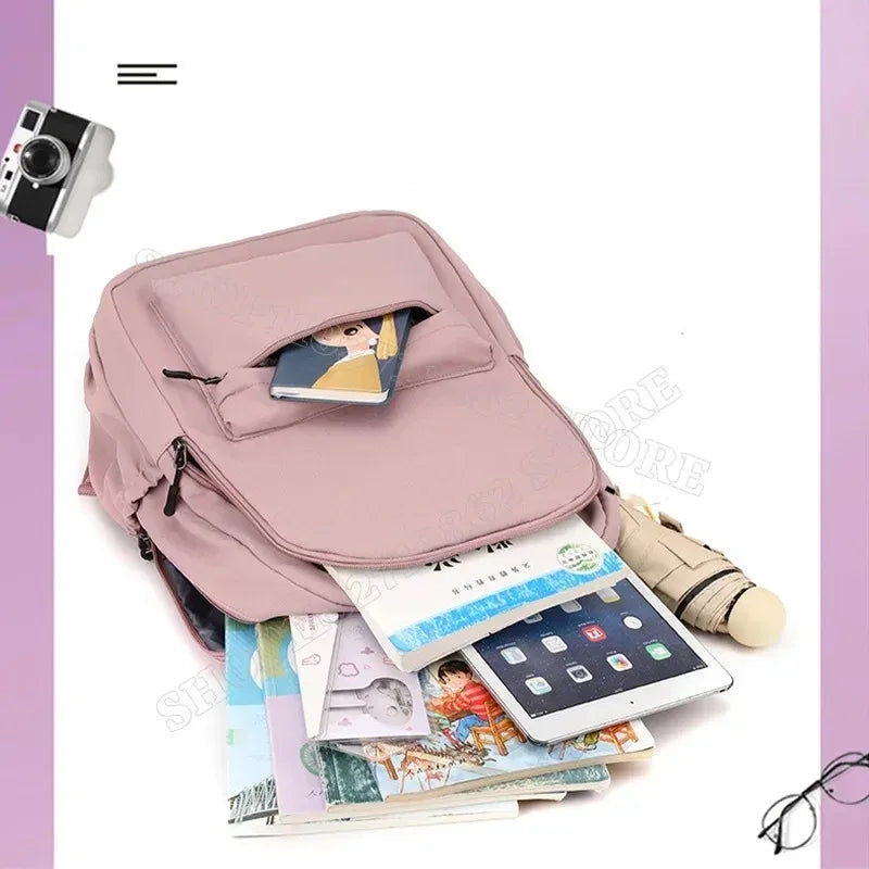 2026 Pokemon Pikachu School Bag Cartoon Anime Boys Girls Knapsack Teenager Backpack Student BookBag Rucksack Birthday Gift