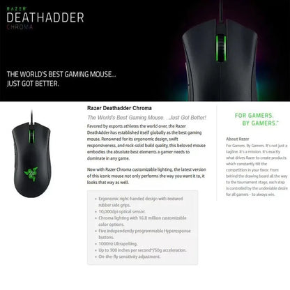 Razer DeathAdder Gaming Mouse.