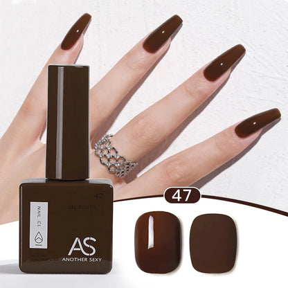 AS 1pc 15ml Bright Yellow Gel Nail Polish Starter Pure Soak Off No Wipe Nail Gel Polish Varnish Suitable For All Seasons