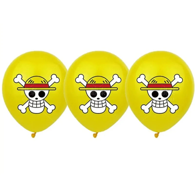 One Piece 12-Inch Latex Balloon Set (3–18pcs) 🎉🏴‍☠️