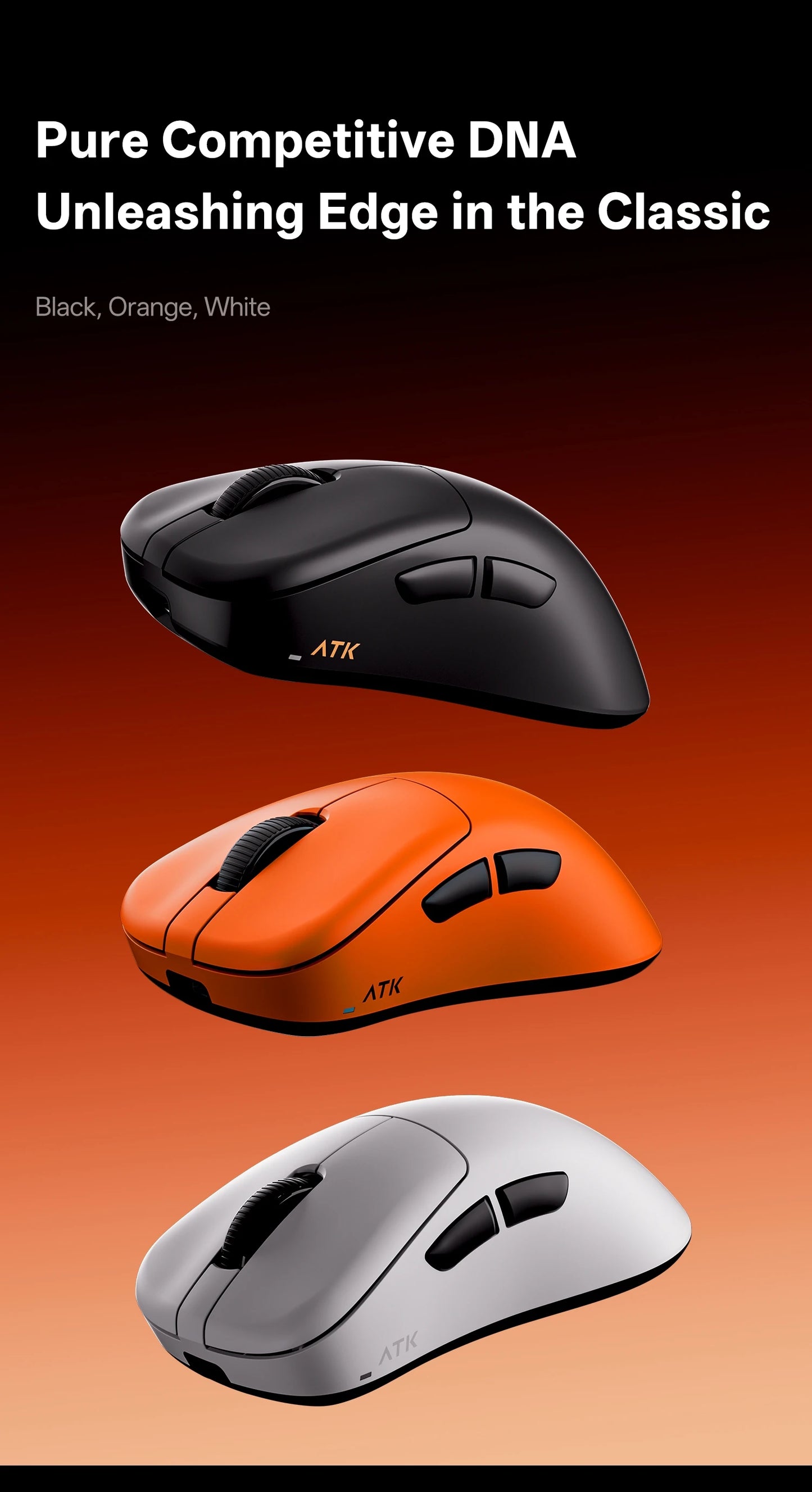 ATK Blazing Sky Z1 V2 Ultimate Wireless Mouse PAW3950 Ultra Dual 8K Gaming Mouse Ergonomic Self Developed Medium Large Hand