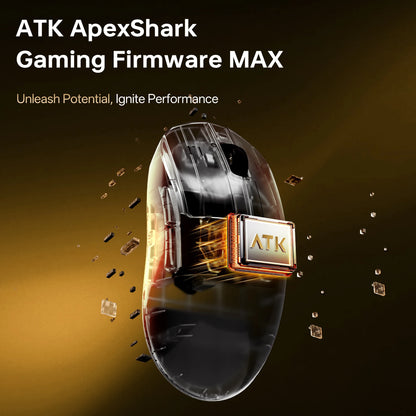 ATK A9 Air Ultimate Wireless Gaming Mouse Tri-Model Dual 8KHz PAW3950UItra 800mAh 42000DPI 750IPS Lightweight Ergonomic E-sports
