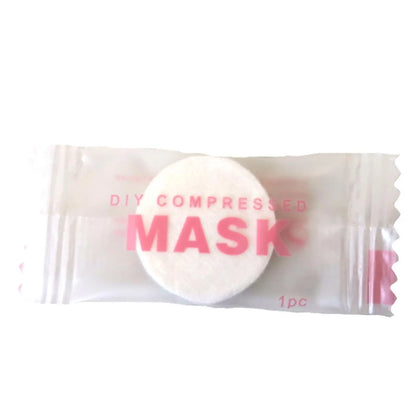 NEW High-end 30/50PCS Disposable Compressed Facial Mask Portable Non-woven Face Mask Facial Towel Coin Cotton Wrapped Tissues