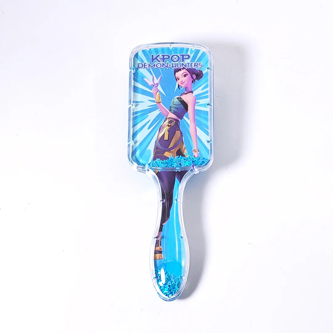 4PCS Anime Cartoon Air Cushion Comb, Portable Hairbrush Perfect Fans Club Gift for Girls and Students