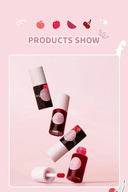 4 Colors Mini Lip Gloss Water Mirror Jelly Long Lasting Lip Glaze Lip Makeup Waterproof Moisturizing Liquid Lipstick Cosmetic