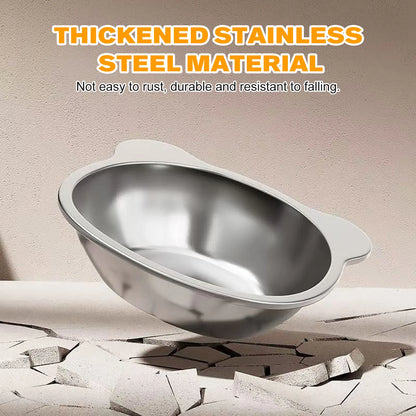 Raised Stainless Steel Pet Bowl  🐱🐶🍽️