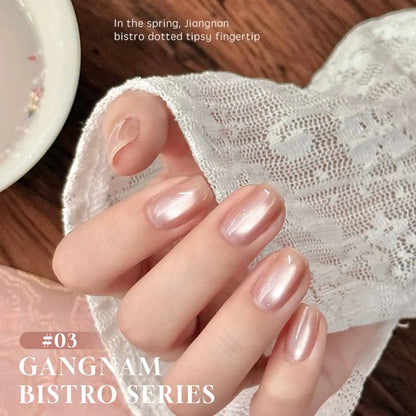 MIANEL 1-16PCS Light Smoke Magnet Cat Eye Gel Nail Polish 2025 New Glass Bead Nude Pink Nail Glue Pink Nails Blue Nails Nail Art