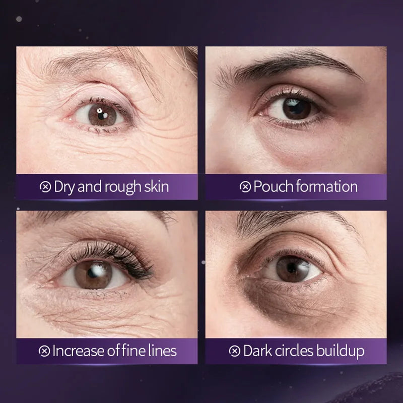 SADOER Starry Grape Collagen Eye Mask: 60pcs Anti-Dark Circle & Deep Hydration Patches