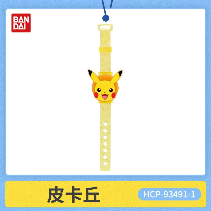 Bandai Pokemon Gashapon Light Up Wristband Vol 3 Glitter Adjustable Wristband With Pikachu Tepig Mew Totodile Emolga Chikorita