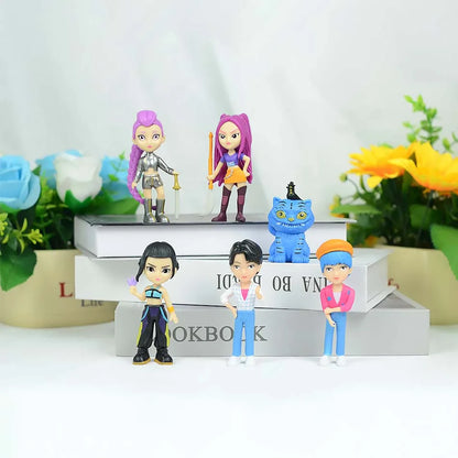 HOT Anime Kpops Demon Hunters Figure Rumi Zoe Mira anime polyvinyl chloride character collection desktop trinkets Childrens gift