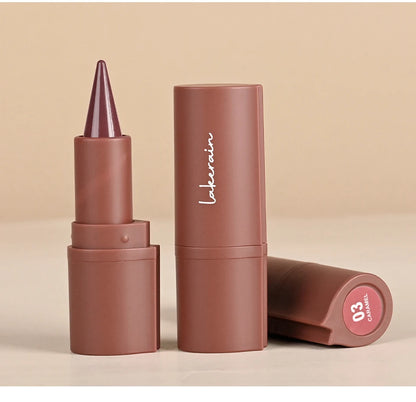 Lakerain Lip Liner Matte Black Brown Velvet Lipstick Waterproof Non Sticky Contouring Tint Lipliner Crayon Lip Makeup