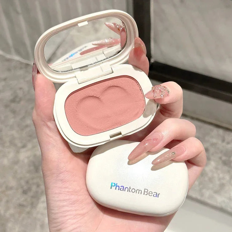 Face Blusher Matte Natural Cheek Tint Brighten Face Contouring Waterproof Cosmetics Blush Powder Soft Female Makeup 1pcs Blusher