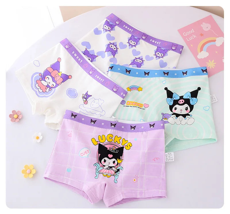 4pcs Pokemon Boys Boxer Underpants Cotton Anime U Pouch Bulge Underwear Cartoon Shorts Kids Cute Breathable Boxer Pants 2-12Y
