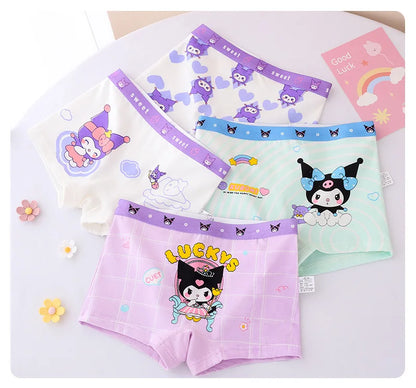 4pcs Pokemon Boys Boxer Underpants Cotton Anime U Pouch Bulge Underwear Cartoon Shorts Kids Cute Breathable Boxer Pants 2-12Y