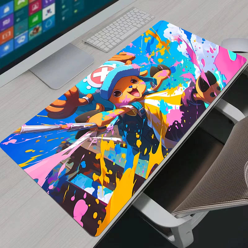 One Piece Tony Tony Chopper XXL Gaming Mouse Pad: Cherry Blossom Anime Desk Mat