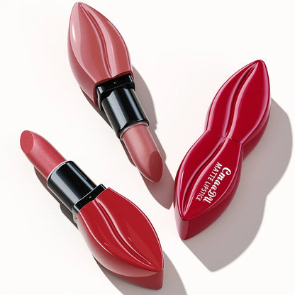 Rose Purple Matte Lipsticks Waterproof Velvet Nude Lipstick Sexy Red Lip Stick Pigment Makeup Pink Lip Gloss Long Lasting Makeup
