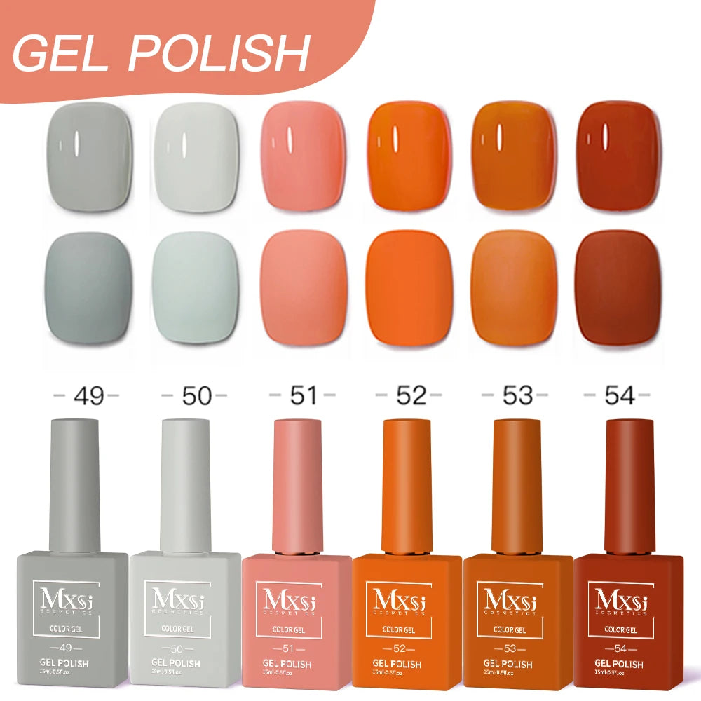 Nail Gel Polish Set DIY Nail Art 6pc Semi Permanent UV LED Gel Kit For Nails Decoration Manicure Soak Off Painting Vernis Design