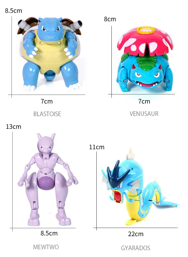Pokemon Pokeball Figure Ball Pikachu Charizard Mewtwo Mew Eevee Gengar Lapras Blastoise Venusaur Gyarados Educational Toy Kids