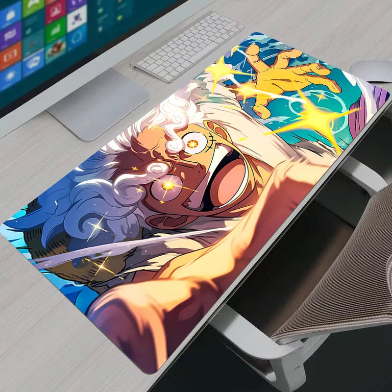 One Piece World Map XXL Gaming Mouse Pad: Vintage Nautical Anime Desk Mat