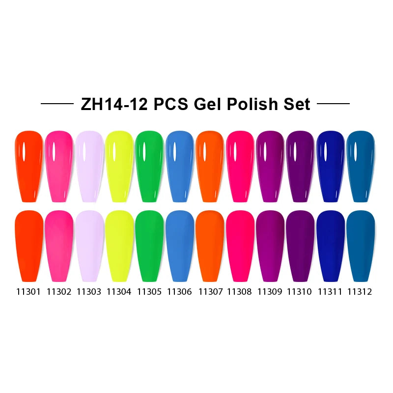 NAILCO 15ml Gel Nail Polish Set 30pcs/Lot Gel Polish Nail Soak Off UV LED Semi-Permanent Varnishes Nail Art Salon Free Shipping