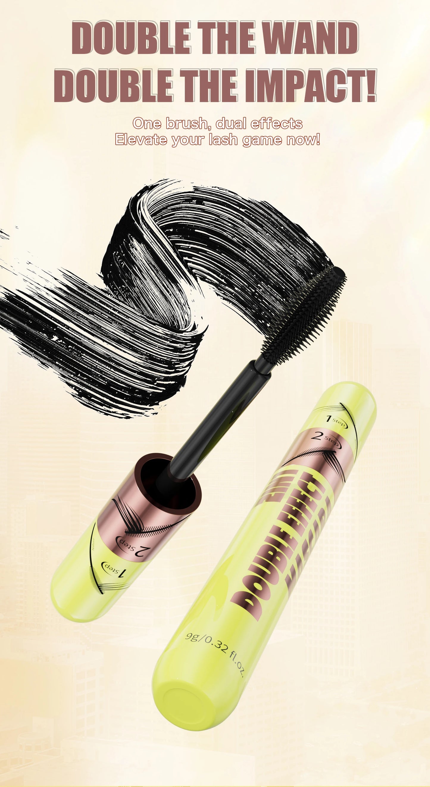 Brown Dual Brush Mascara.