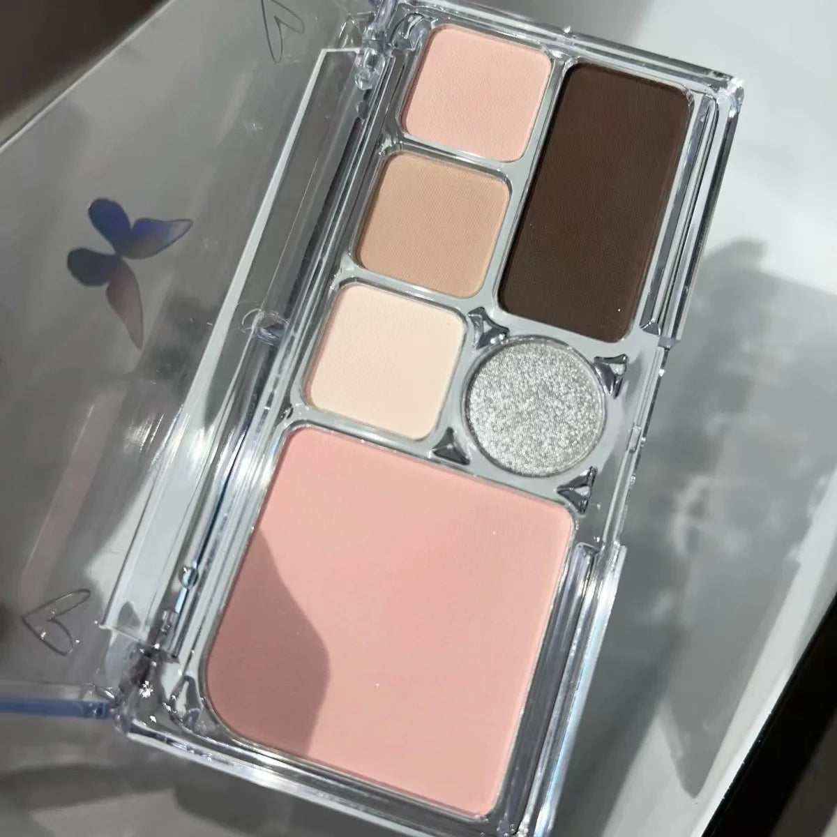 6 Color Glitter Palette.