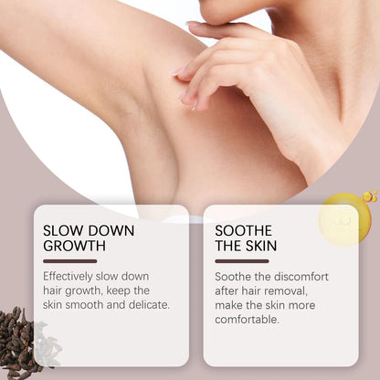 Inhibit Hair Growth Cyperus Rotundus Oil Painless Hair Removal Slow Down Armpit Legs Arms Hair Growth Nourish Smoothing Skin