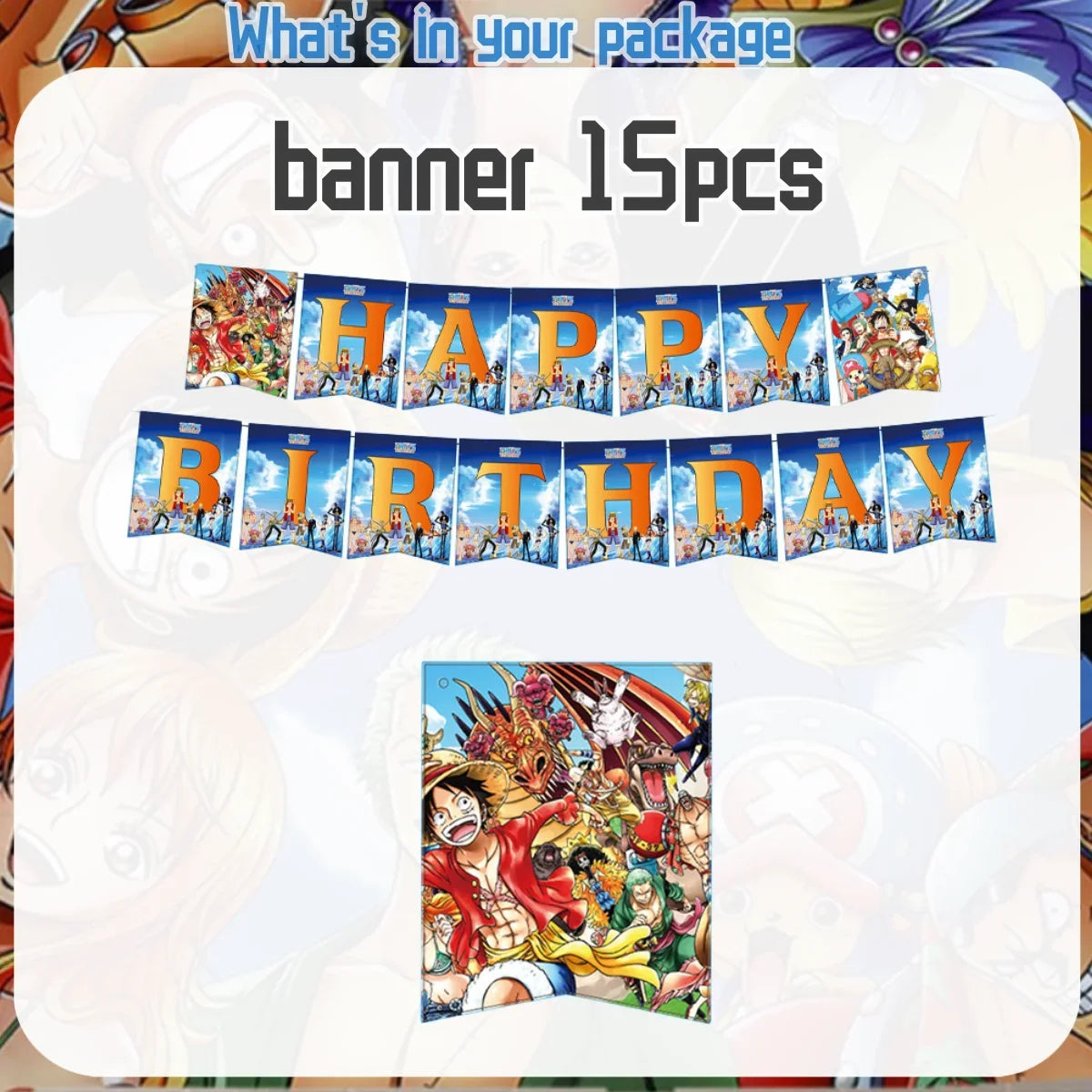 One Piece Sanji & Nami Birthday Party Tableware Set 🎉🏴‍☠️