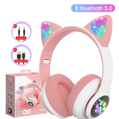 Cat Ears Bluetooth Headphones