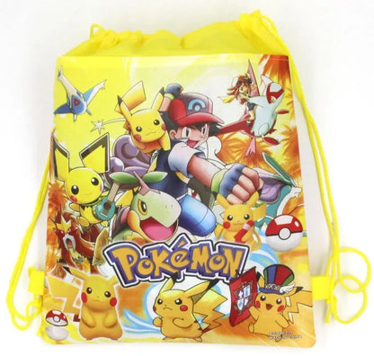 Pokemon Themed Cartoon Pikachu Birthday Party Children's Bag Balloon Decoration Paper Bag Cake Box Baby Shower