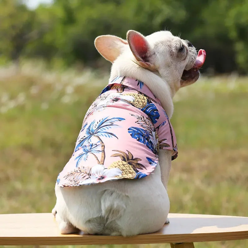 Dog T-Shirts Hawaiian Beach Style Thin Breathable Summer Dog Clothes for Small Dogs Puppy Pet Cat Vest Chihuahua Yorkies Poodle