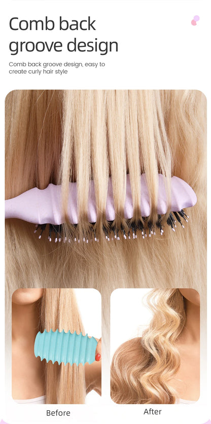 1PC Candy bursh Curly Hair Styling Brush: Defined Curls on Wet Hair- Nylon Bristles Detangling Volumizing Comb for All Hair Type