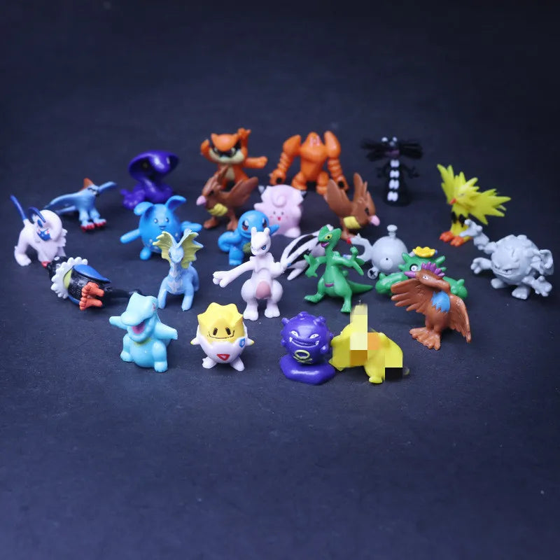 48/72/96/120/144pcs Pokemon Anime Action Toy Figures Doll Model Colletion Toys For Children