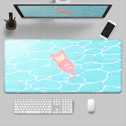 HD 900x400 Rubber Large PC Mousepad Gaming Mouse Pad Accessories Pikachu Slowpoke XXL Desk Keyboard Mat Computer Laptop Mausepad