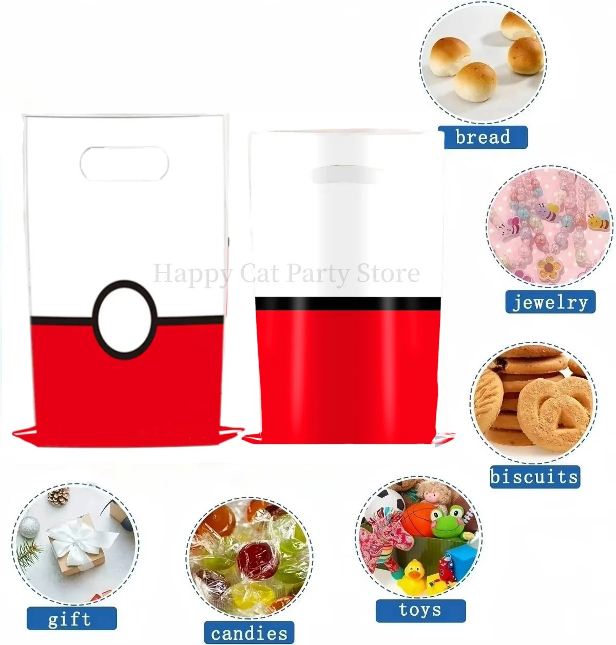 Pikachu Birthday Gift Bag Pokemon Figures Pokemon Gift Bag Pikachu Candy Bag Packaging Giveaway Party Favors Guest Pokemon Gift
