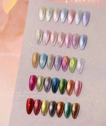 High End 9D Cat Eye Gel Polish Set With Color Board  Magnetic Gel Nail Set Luxury Cat's Eye Gel Soak Off UV LED Nail Varnish