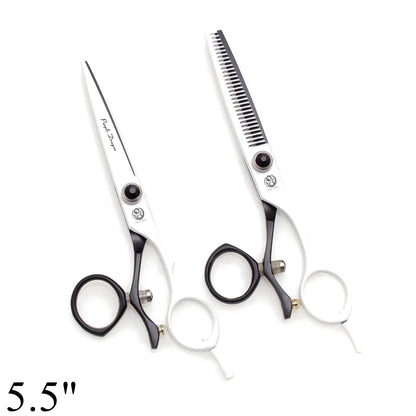 Professional Hairdressing Scissors 5.5" 6" Purple Dragon JP 440C Swivel Thumb Hair Cutting Scissors Barber Thinning Shears Z9019
