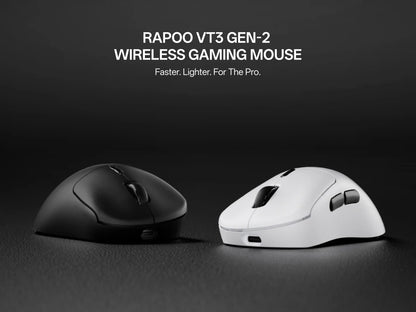Rapoo VT3 /VT3 MAX Wireless Gaming Mouse True 8K Wireless Polling Rate 53g Lightweight Up to 750Hr Battery Life Macro Enabled