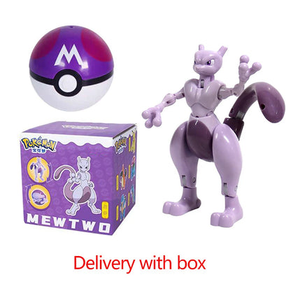 Pokemon Pokeball Figure Ball Pikachu Charizard Mewtwo Mew Eevee Gengar Lapras Blastoise Venusaur Gyarados Educational Toy Kids