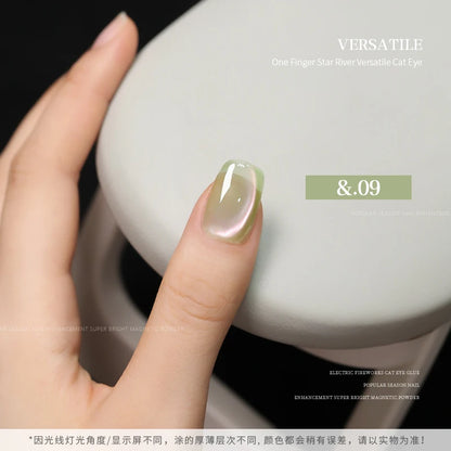 36color/set Star River Cat Eye Gel Nails Polish 15ml Magnetic Gel Glass Beads Semi Permanent Soak Off UV Nail Gel For Nail Salon