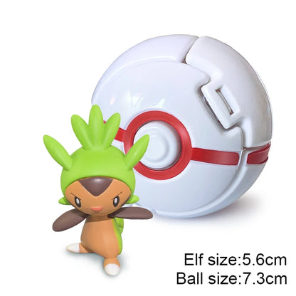 25 Styles Pokeball Figure Anime Figure Pokemon Elf Ball Toy Action Model Pikachu Mewtwo Charmander Kids Birthday Gifts Toys