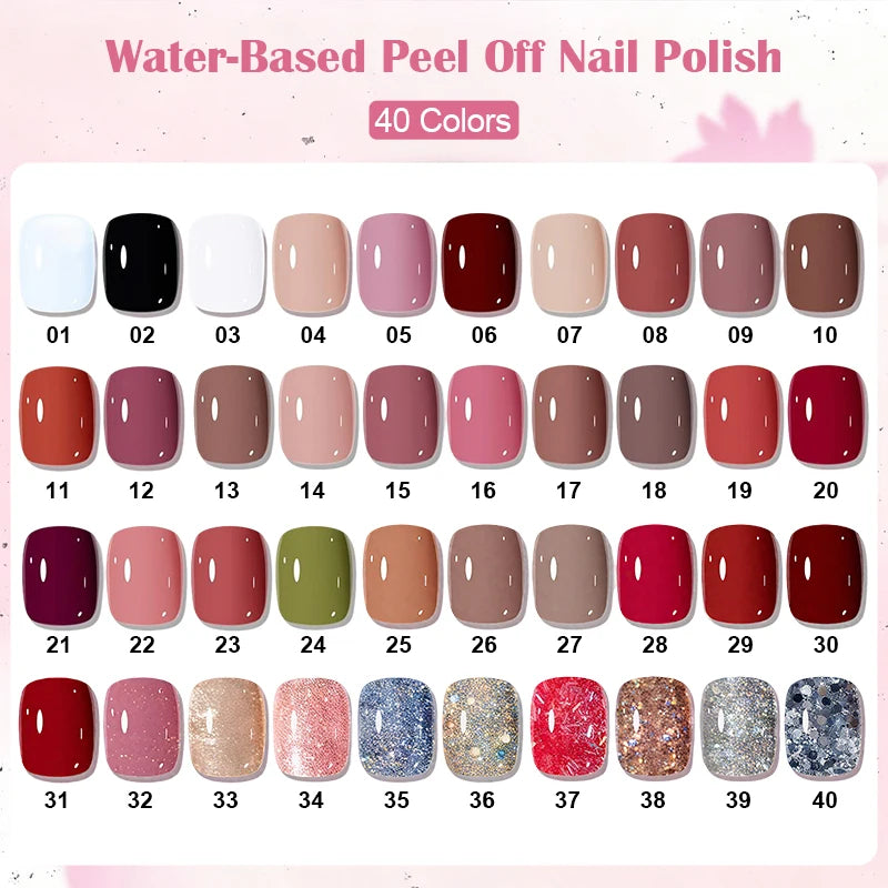 KUDAN Dark Burgundy Nail Polish, Alcohol-Free - Long-Lasting Formula Quick Drying Without Lighting, Glossy And Shiny Surface