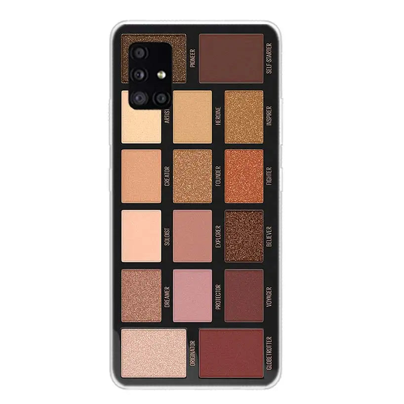 Glam Makeup Eye Shadow Box For Samsung Galaxy A15 A14 A13 A12 A55 A54 A53 A52 Phone Case A32 A35 A34 A33 A25 A24 A23 A22 A04S A0