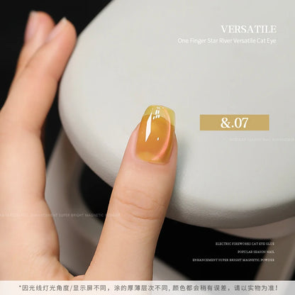 36color/set Star River Cat Eye Gel Nails Polish 15ml Magnetic Gel Glass Beads Semi Permanent Soak Off UV Nail Gel For Nail Salon