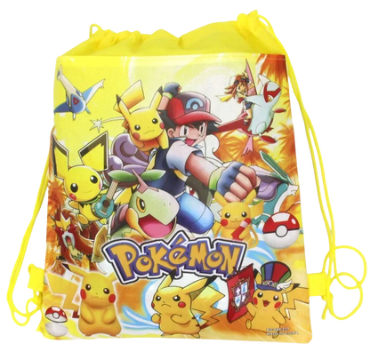 Pokemon Themed Cartoon Pikachu Birthday Party Children's Bag Balloon Decoration Paper Bag Cake Box Baby Shower