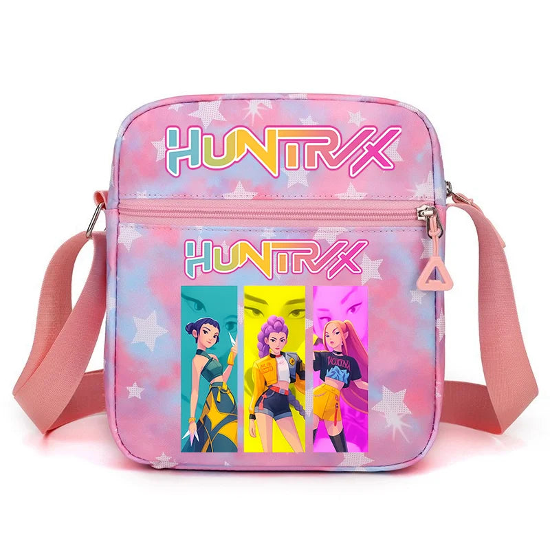 New⭐️ KPOP Shoulder Bag Crossbody Bags Double-deck Storage Bag Large Capacity Square Zip Storage Sports Bag Fans Gift