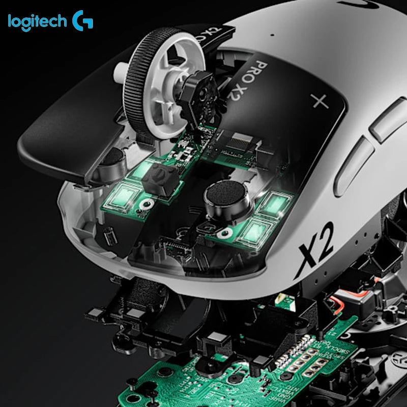 Logitech PRO X2 SUPERSTRIKE Wireless Gaming Mouse Professional Gaming Mouse 44000DPI HITS Sensing For PC Gamer Accessoires Gift