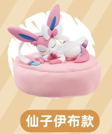 New In Stock Pokemon Eevee Sleeping Position Series Blind Box Sylveon Umbreon Flareon Jolteon Anime Desktop Decoration Model Toy