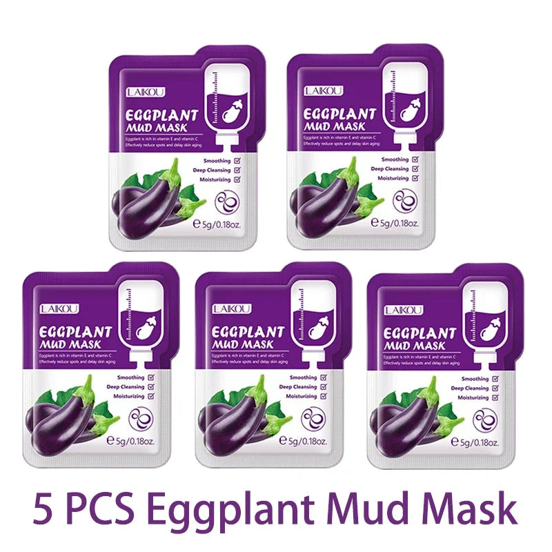 LAIKOU Sleeping Face Mask Set: 5pcs Night Repair & Deep Hydration Combo